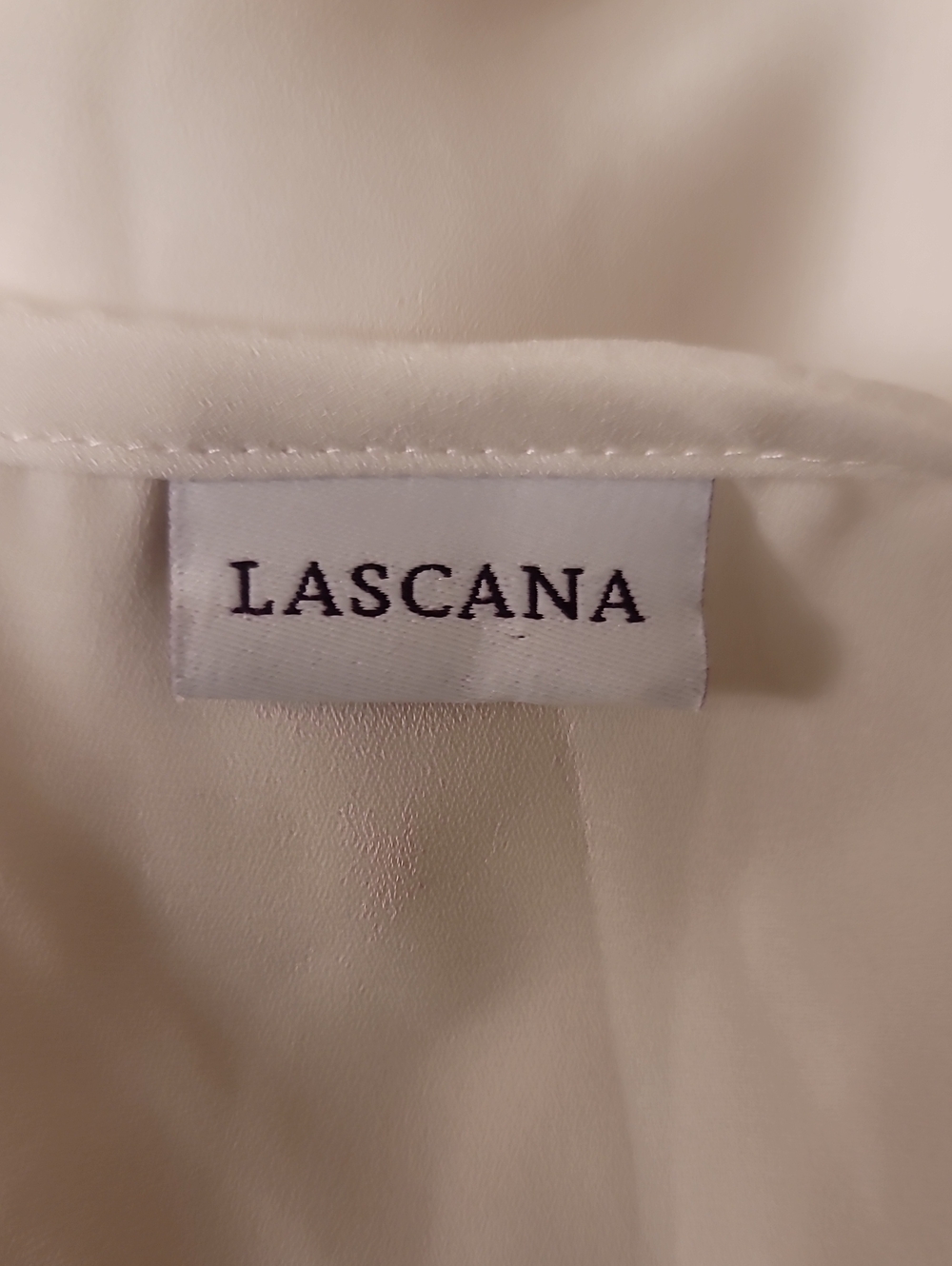 LASCANA Ruffle Sleeve V-Neck Blouse - Picture 7 of 7
